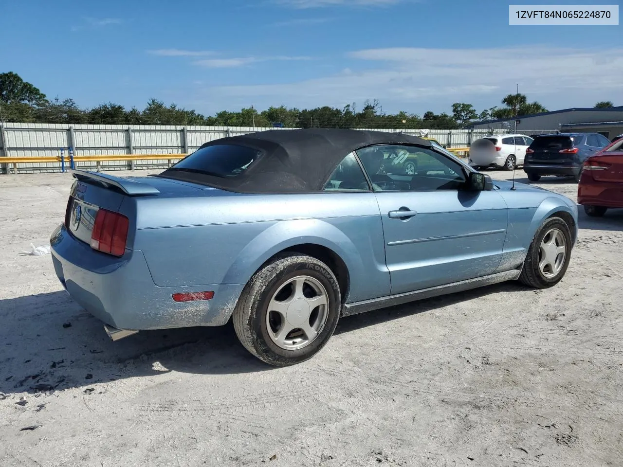 2006 Ford Mustang VIN: 1ZVFT84N065224870 Lot: 75928284