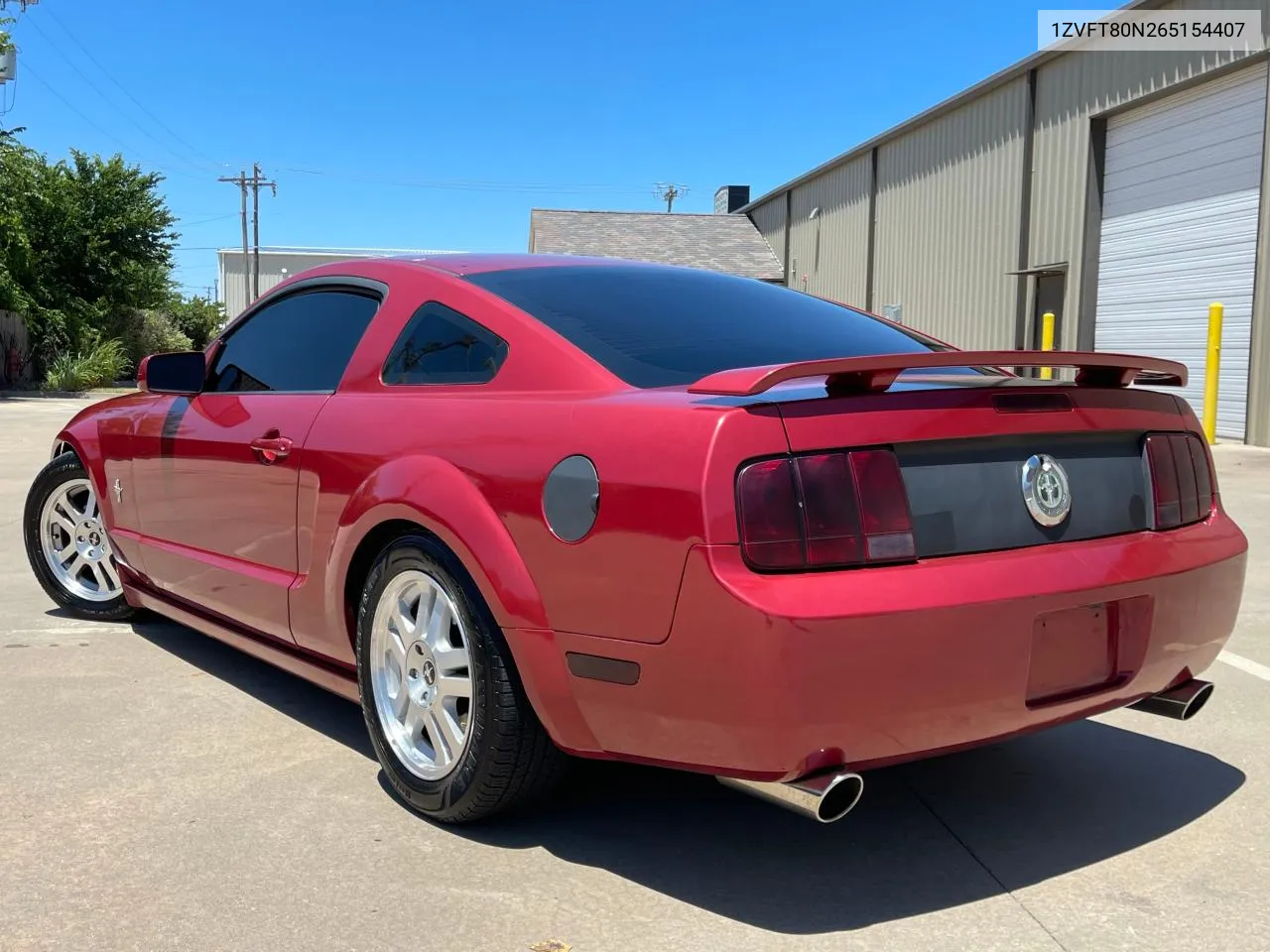 2006 Ford Mustang VIN: 1ZVFT80N265154407 Lot: 76563084