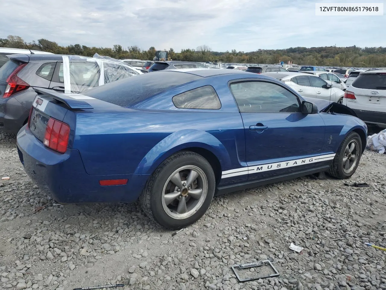 2006 Ford Mustang VIN: 1ZVFT80N865179618 Lot: 76973154