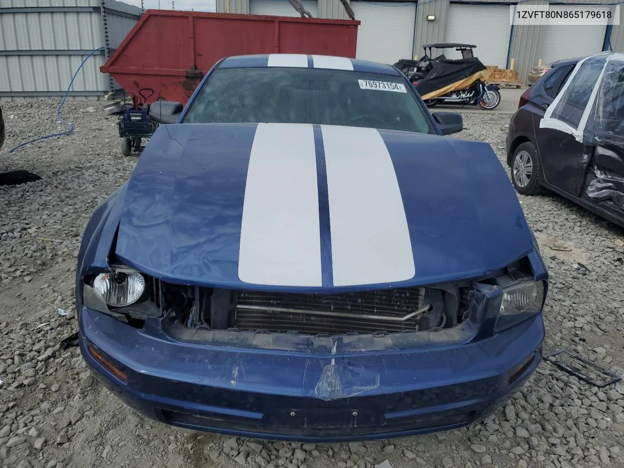 2006 Ford Mustang VIN: 1ZVFT80N865179618 Lot: 76973154