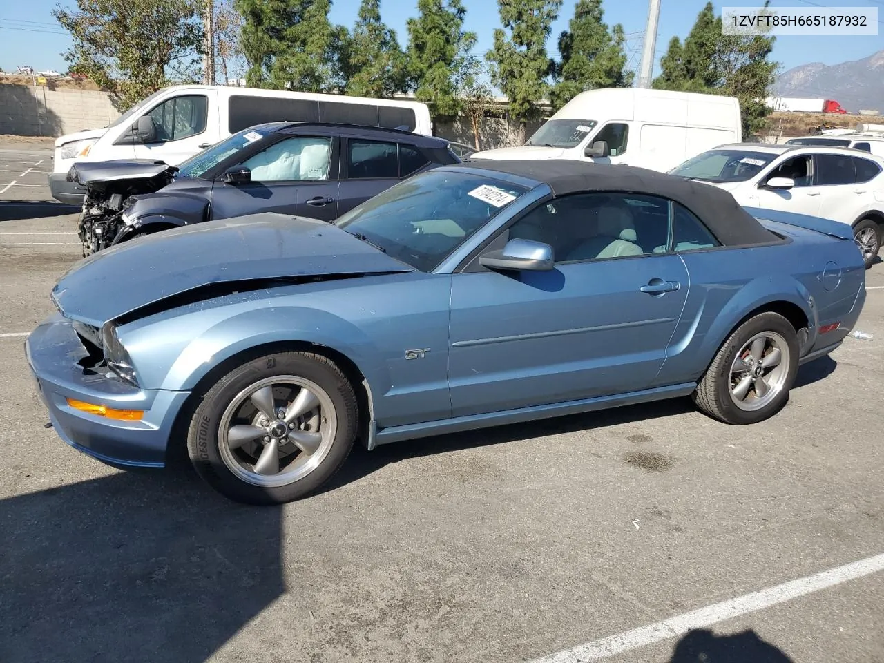 2006 Ford Mustang Gt VIN: 1ZVFT85H665187932 Lot: 77042214