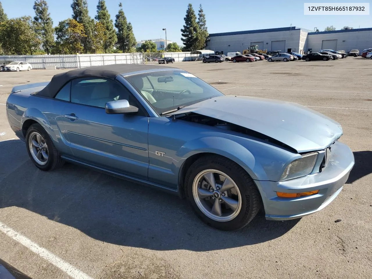 2006 Ford Mustang Gt VIN: 1ZVFT85H665187932 Lot: 77042214