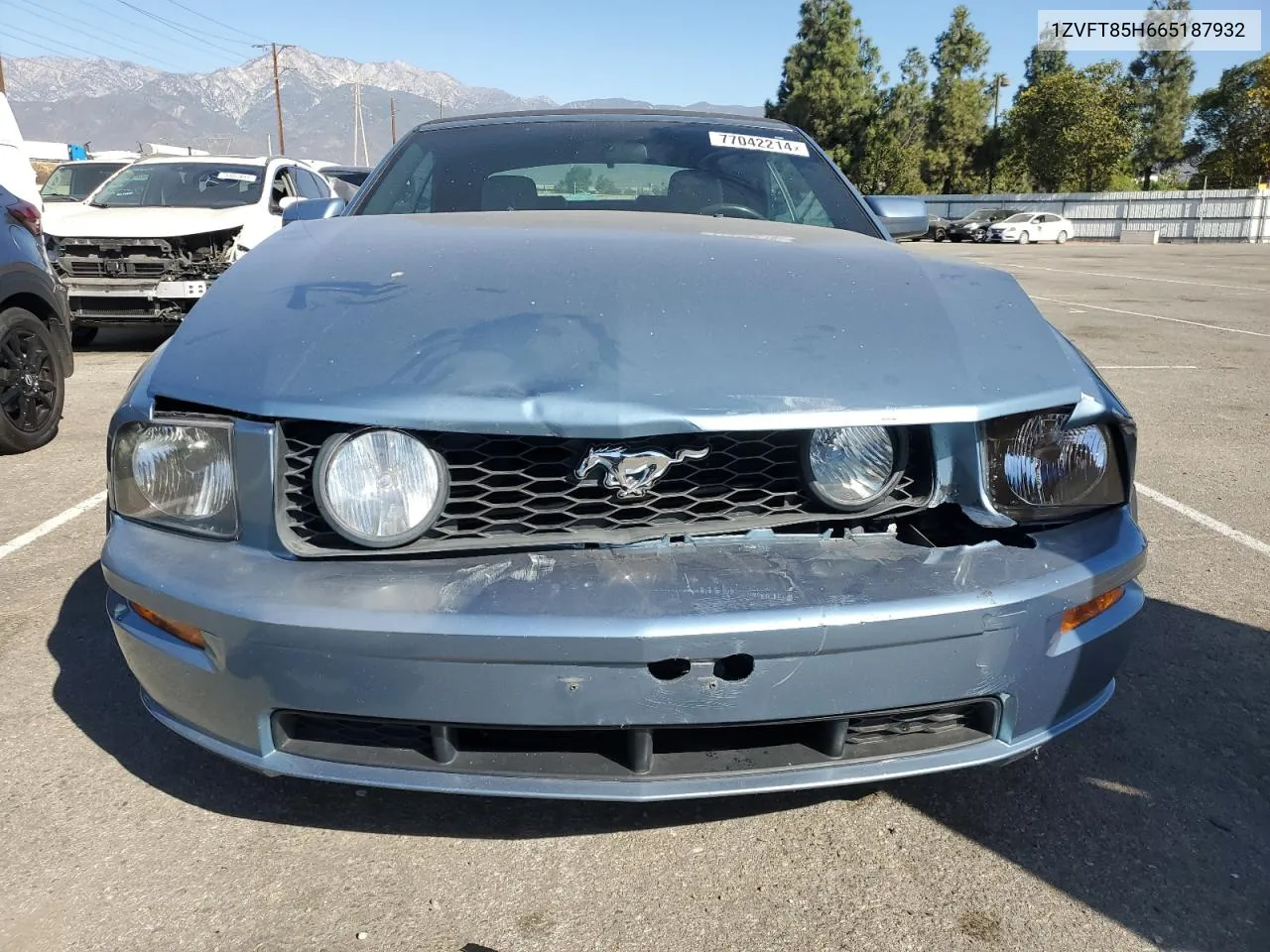 2006 Ford Mustang Gt VIN: 1ZVFT85H665187932 Lot: 77042214