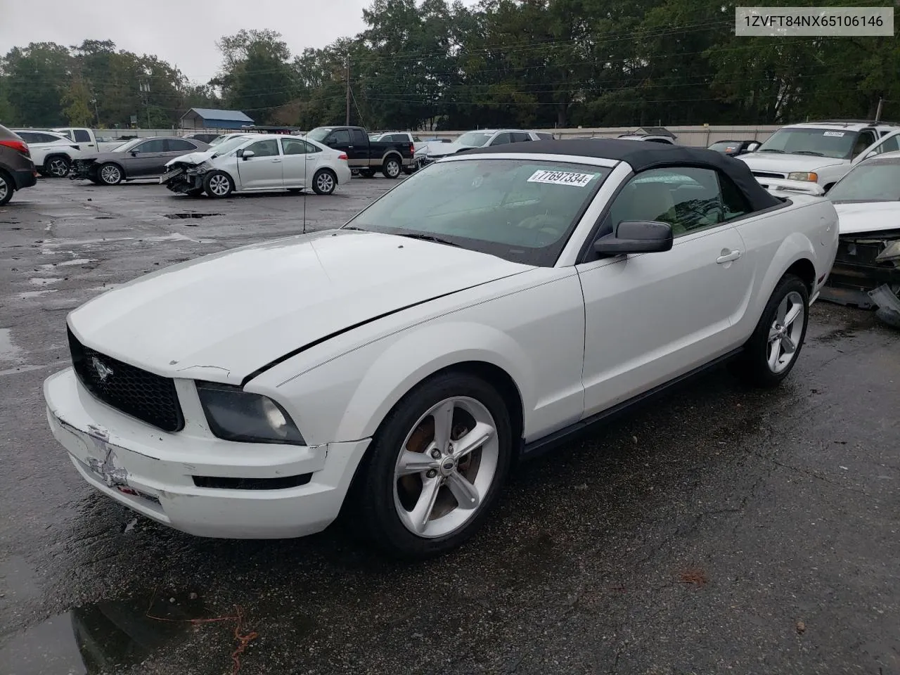 2006 Ford Mustang VIN: 1ZVFT84NX65106146 Lot: 77697334