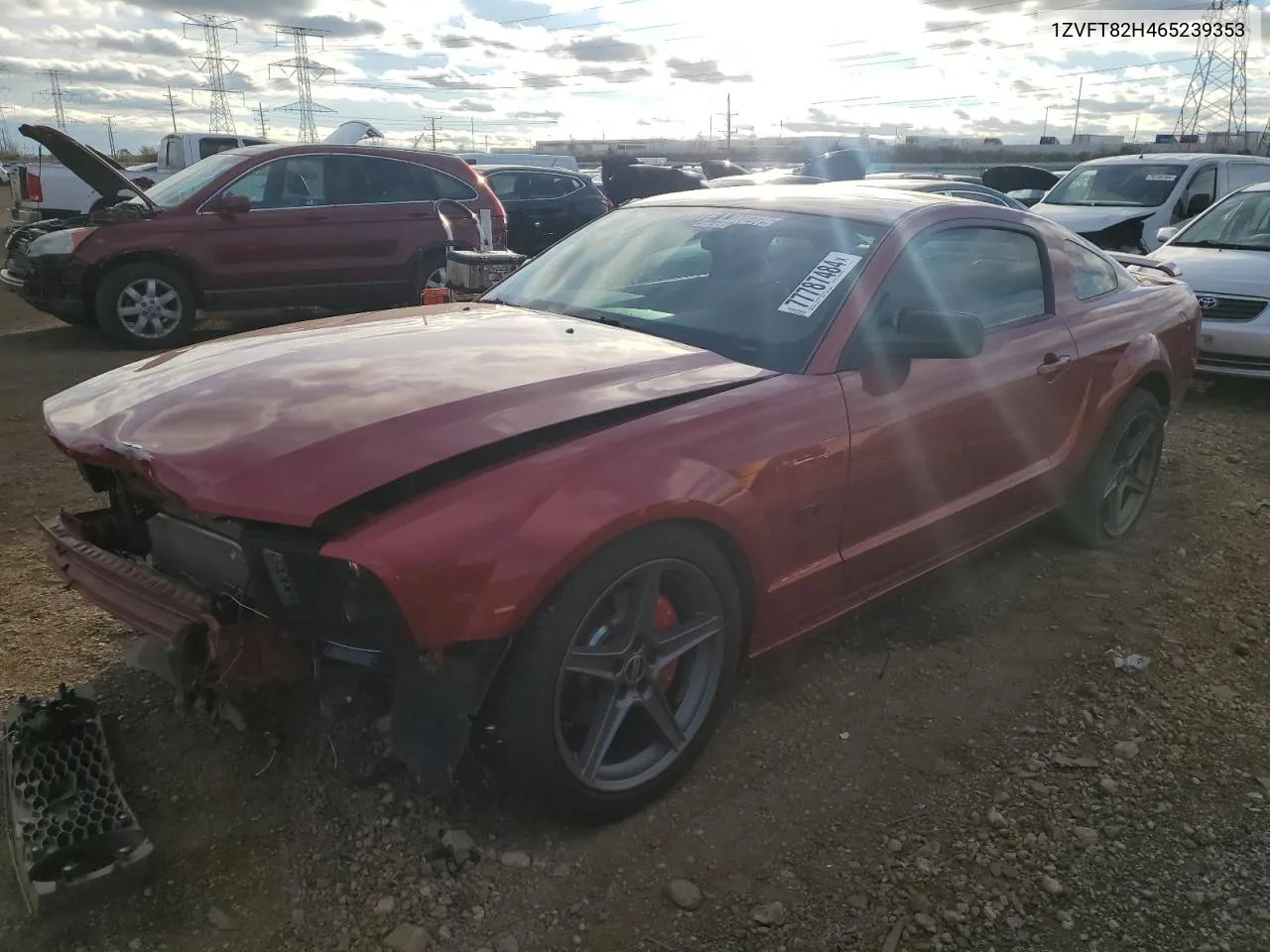 2006 Ford Mustang Gt VIN: 1ZVFT82H465239353 Lot: 77787484