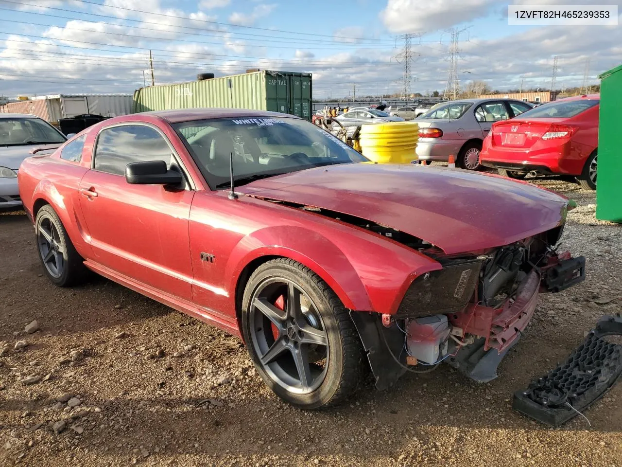 2006 Ford Mustang Gt VIN: 1ZVFT82H465239353 Lot: 77787484