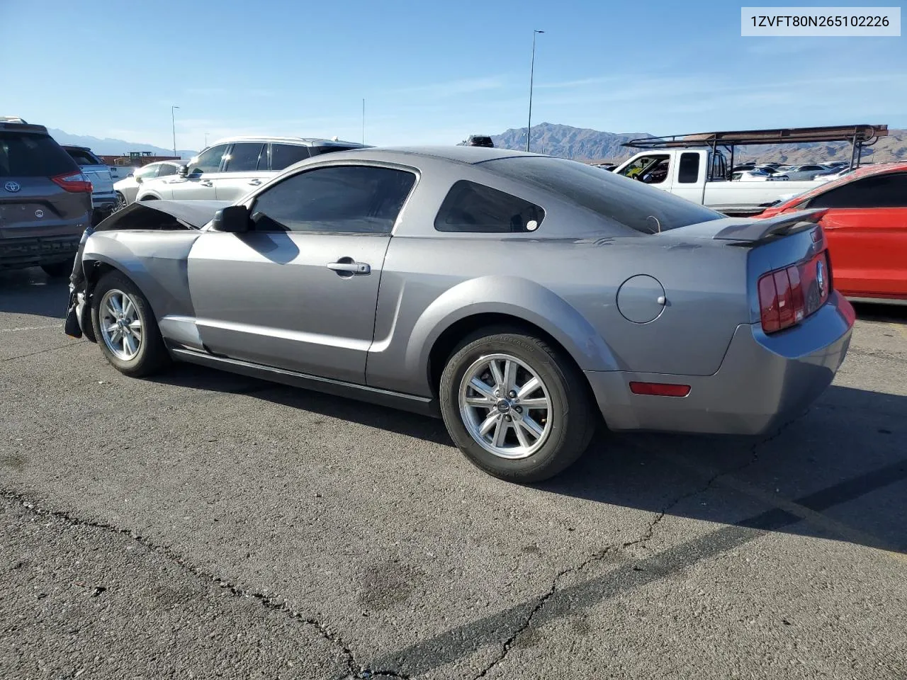 2006 Ford Mustang VIN: 1ZVFT80N265102226 Lot: 77975384