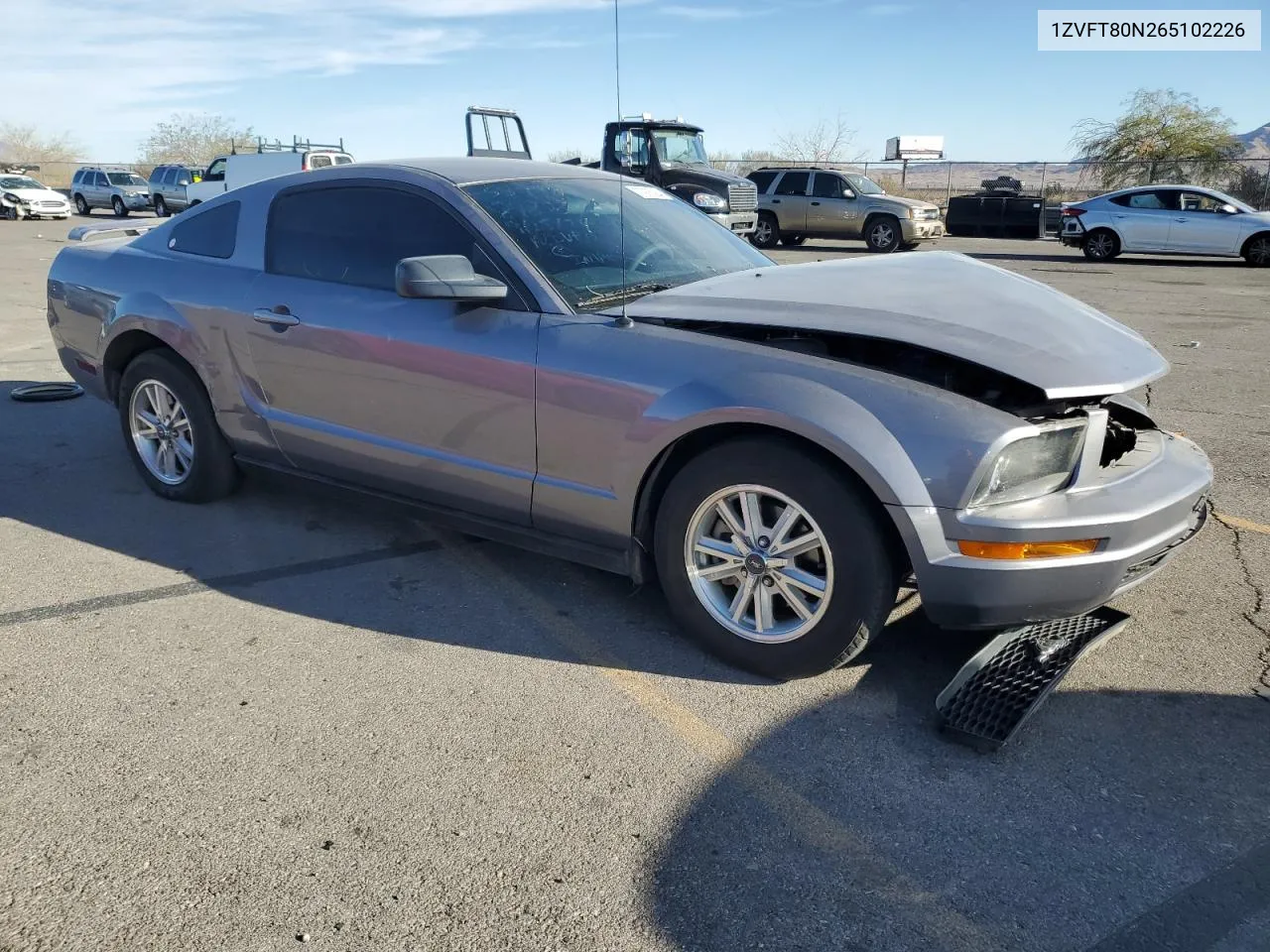 2006 Ford Mustang VIN: 1ZVFT80N265102226 Lot: 77975384