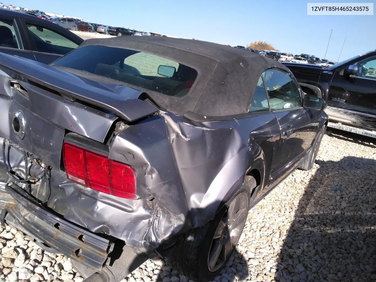 2006 Ford Mustang Gt VIN: 1ZVFT85H465243575 Lot: 78607214