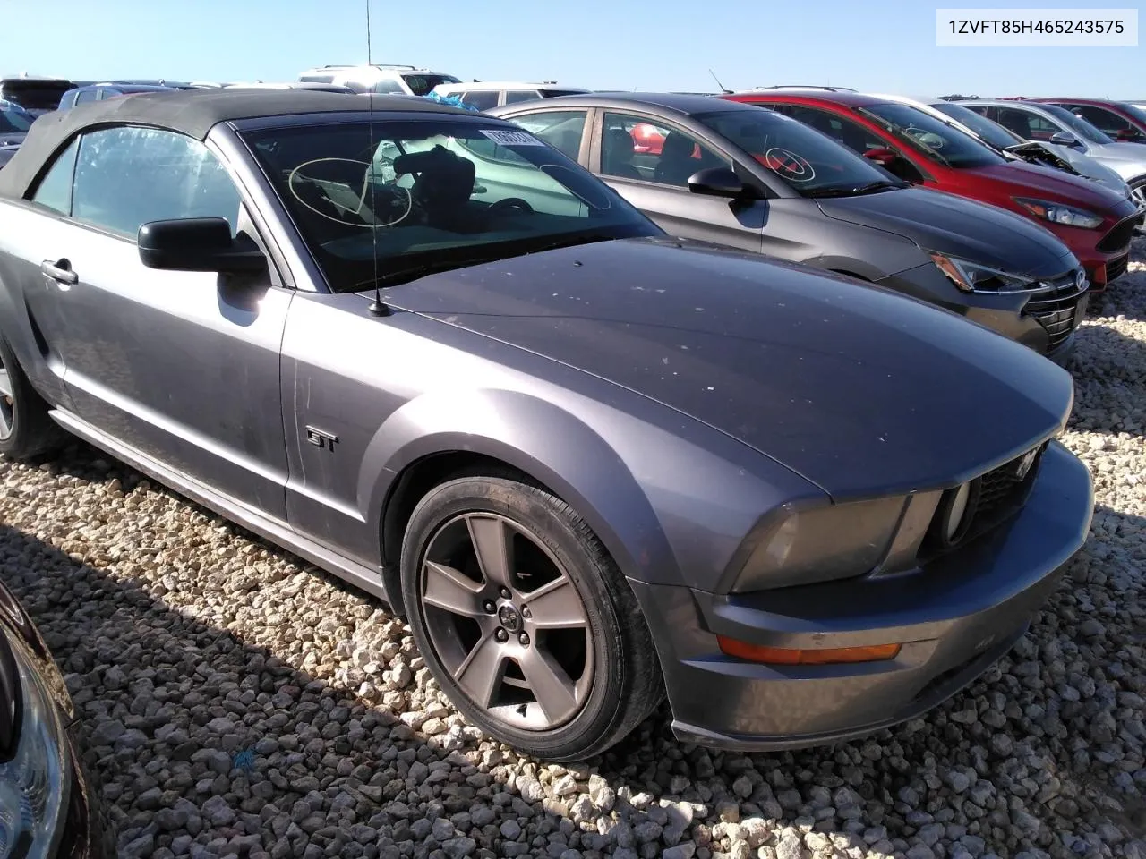 2006 Ford Mustang Gt VIN: 1ZVFT85H465243575 Lot: 78607214