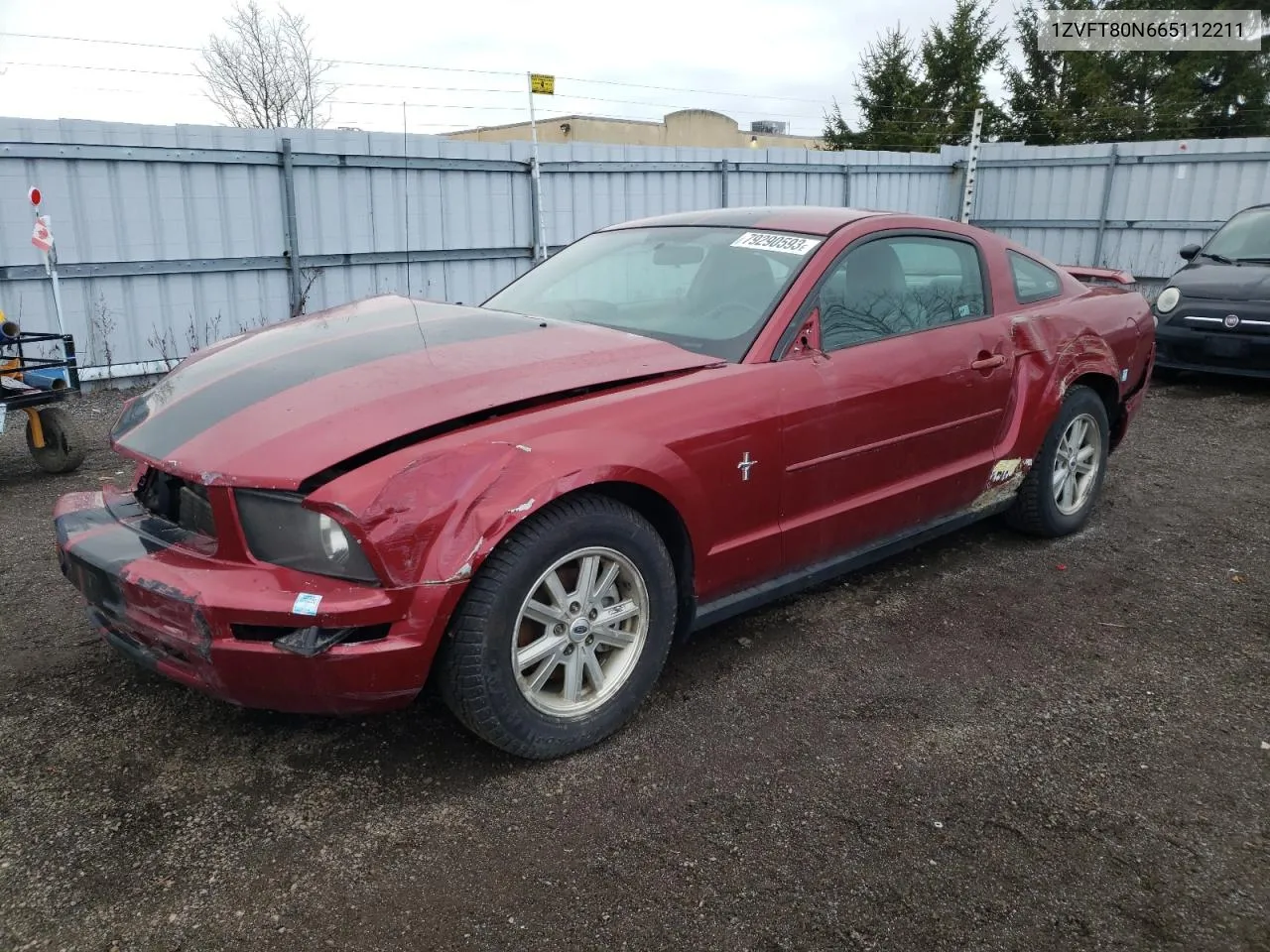 2006 Ford Mustang VIN: 1ZVFT80N665112211 Lot: 79290593