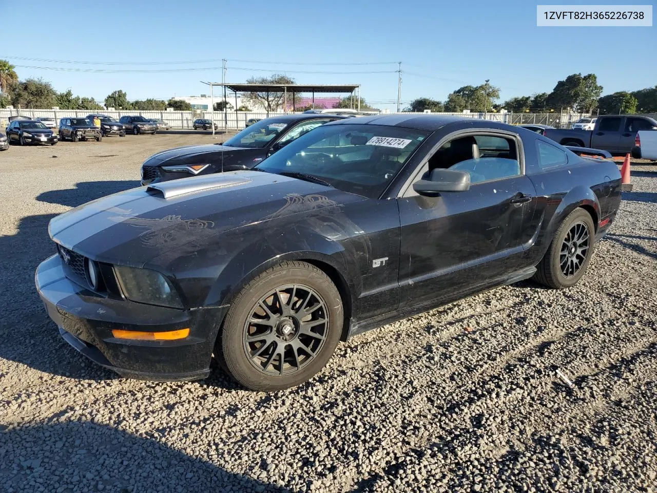 2006 Ford Mustang Gt VIN: 1ZVFT82H365226738 Lot: 79914274