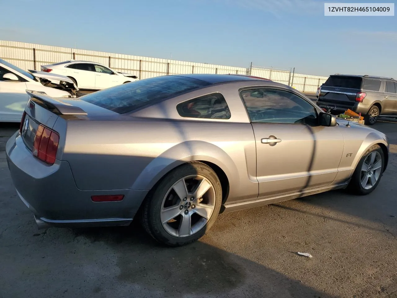 2006 Ford Mustang Gt VIN: 1ZVHT82H465104009 Lot: 80797244