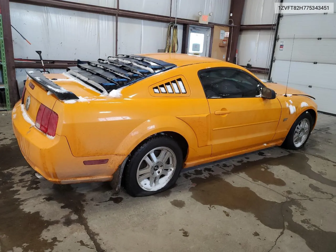 2007 Ford Mustang Gt VIN: 1ZVFT82H775343451 Lot: 39312784