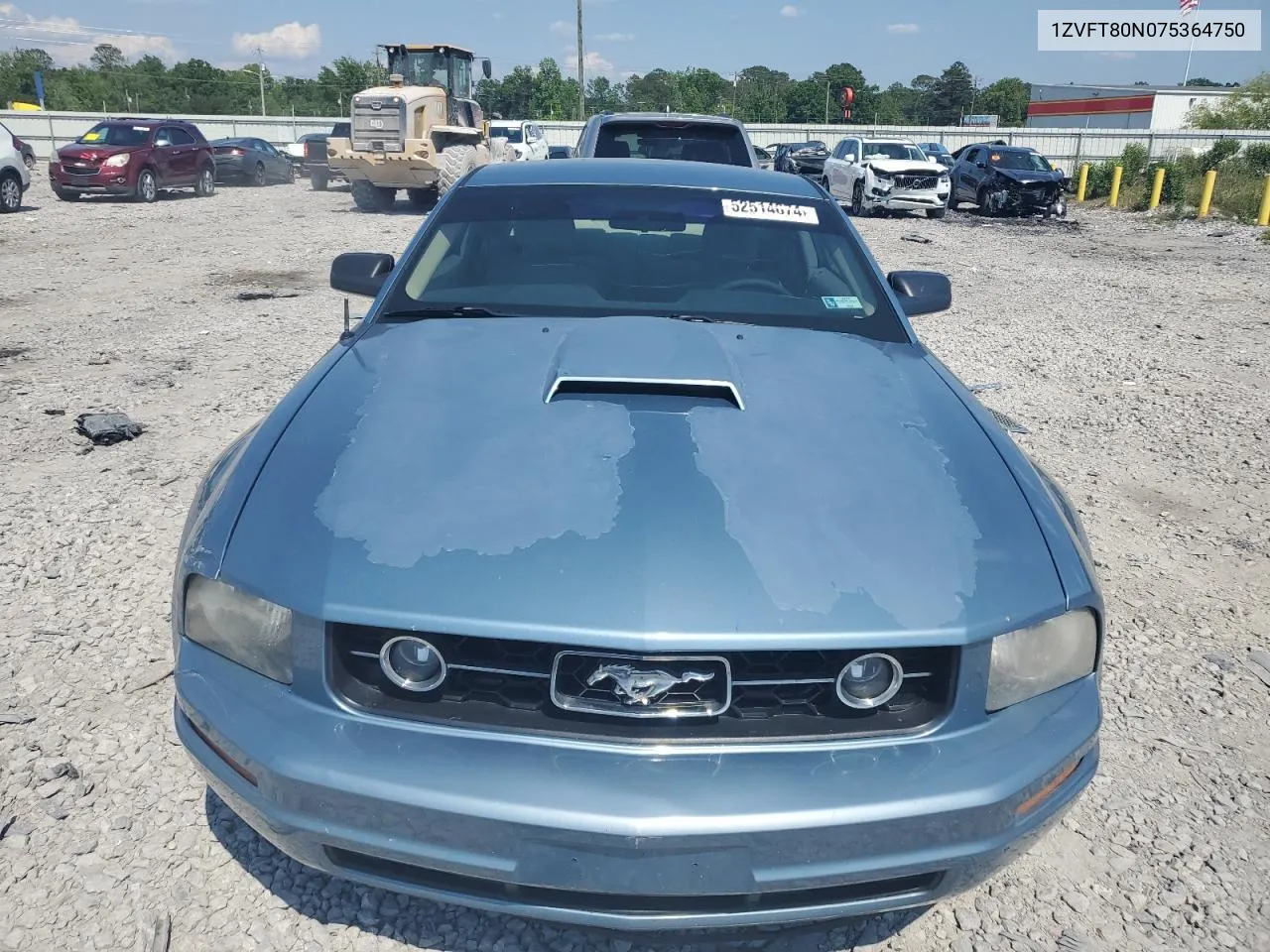 2007 Ford Mustang VIN: 1ZVFT80N075364750 Lot: 52514674