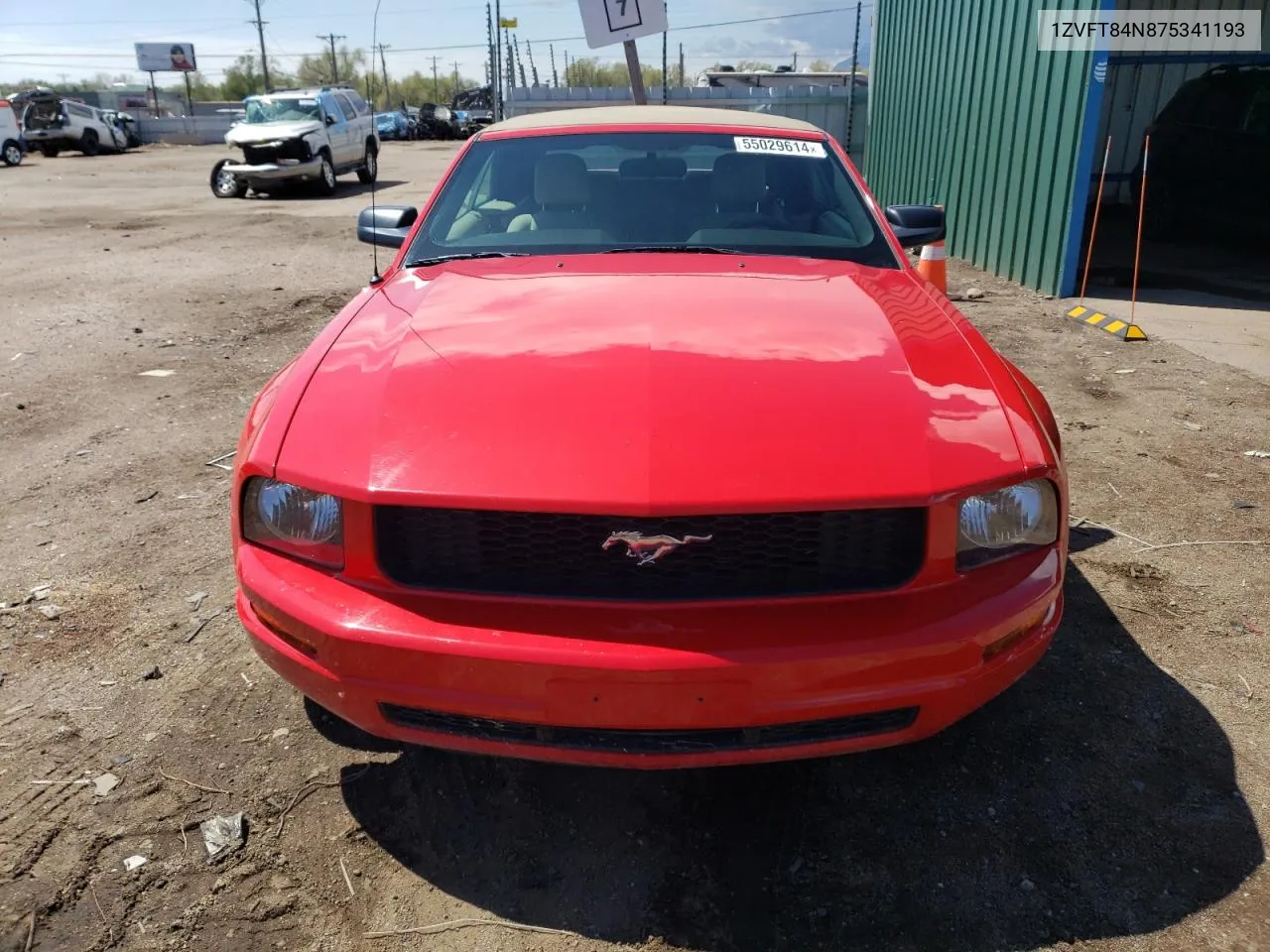 2007 Ford Mustang VIN: 1ZVFT84N875341193 Lot: 55029614