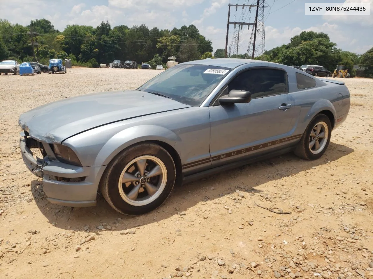 2007 Ford Mustang VIN: 1ZVFT80N875244436 Lot: 60805824