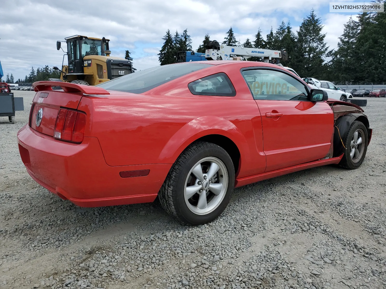 2007 Ford Mustang Gt VIN: 1ZVHT82H575259086 Lot: 61957224