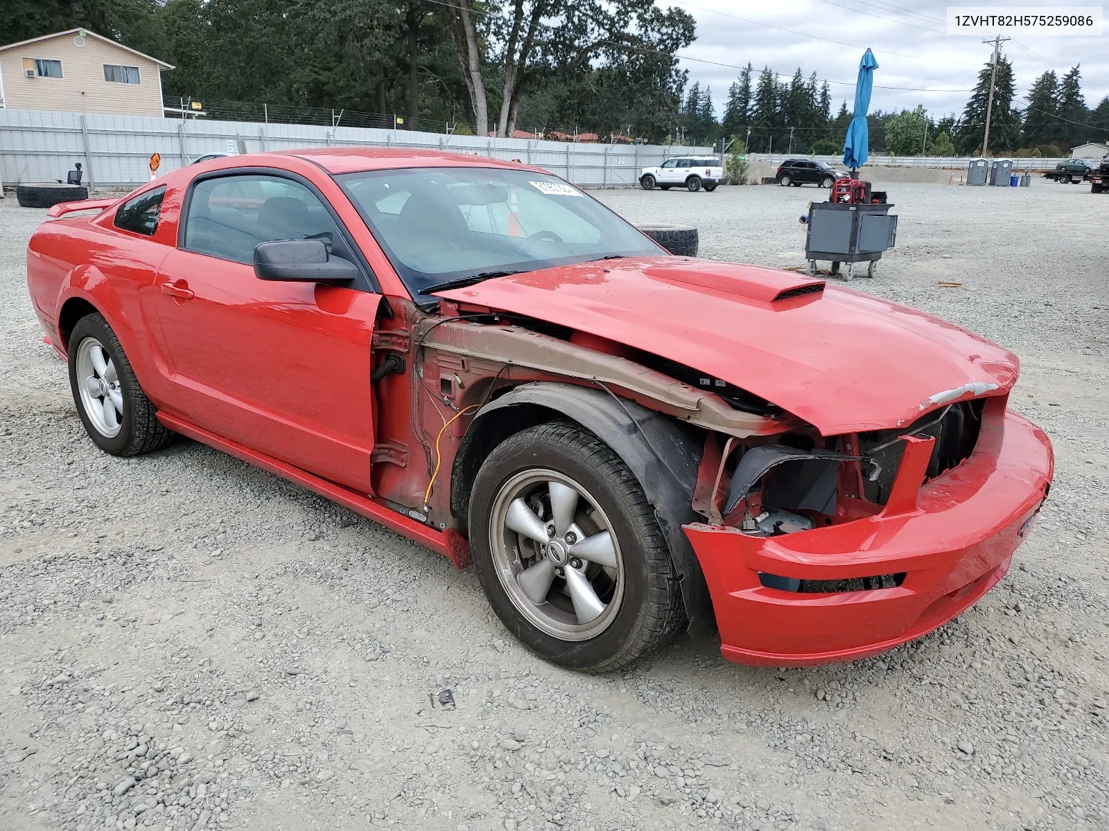 2007 Ford Mustang Gt VIN: 1ZVHT82H575259086 Lot: 61957224