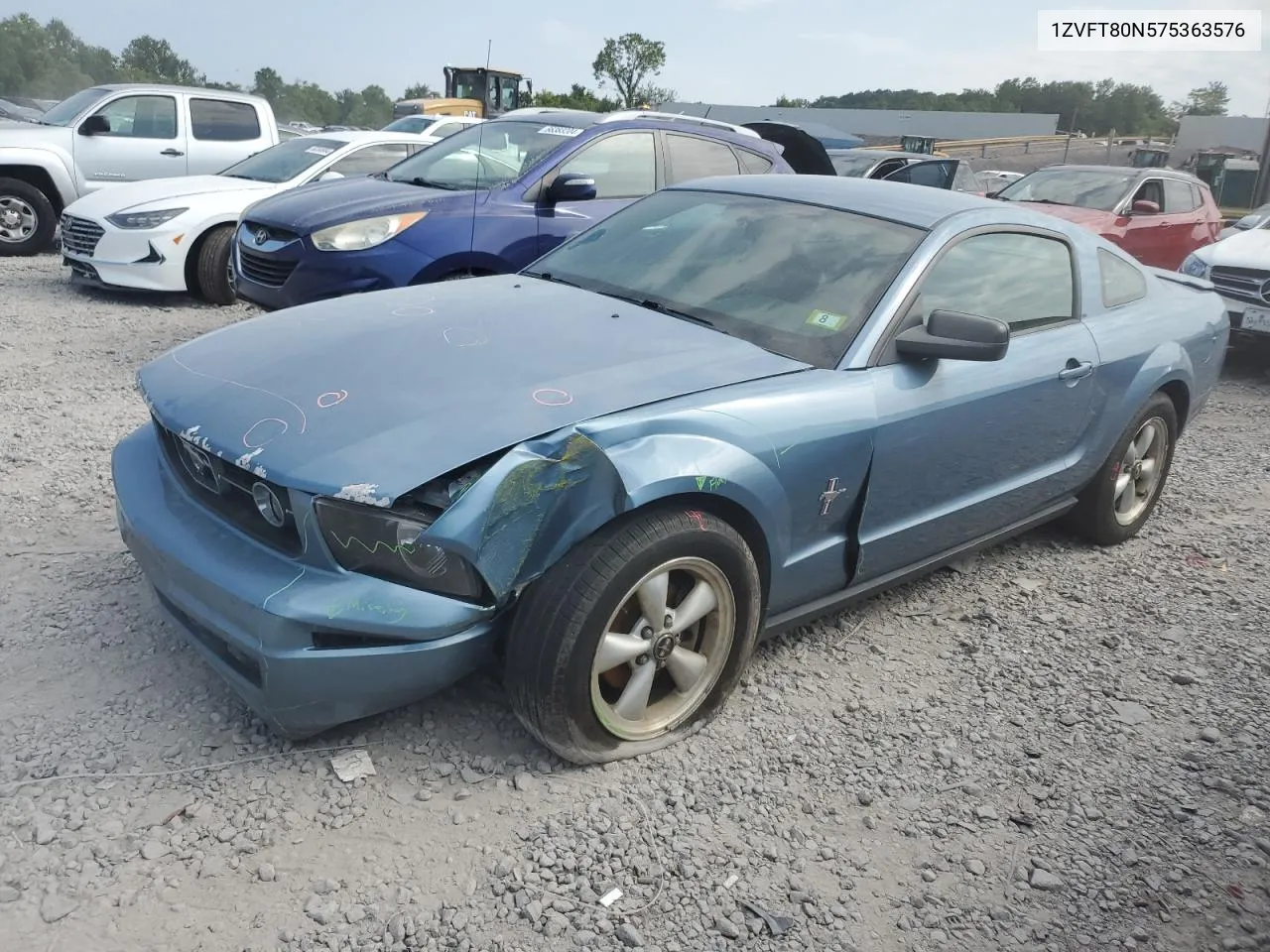 2007 Ford Mustang VIN: 1ZVFT80N575363576 Lot: 66460584