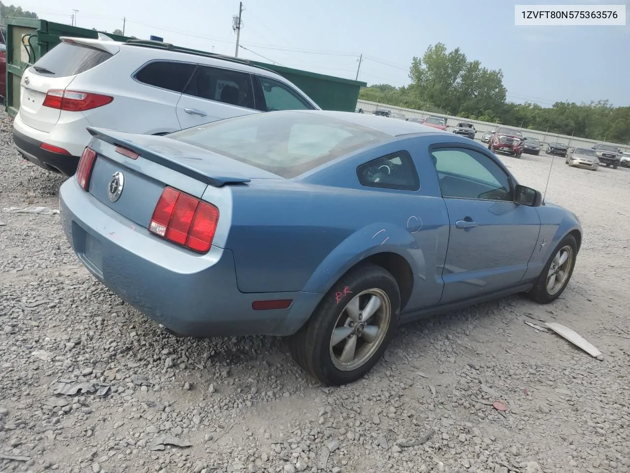 2007 Ford Mustang VIN: 1ZVFT80N575363576 Lot: 66460584