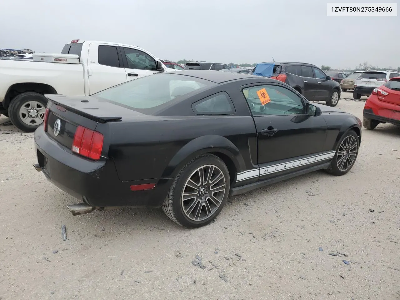 2007 Ford Mustang VIN: 1ZVFT80N275349666 Lot: 66964984