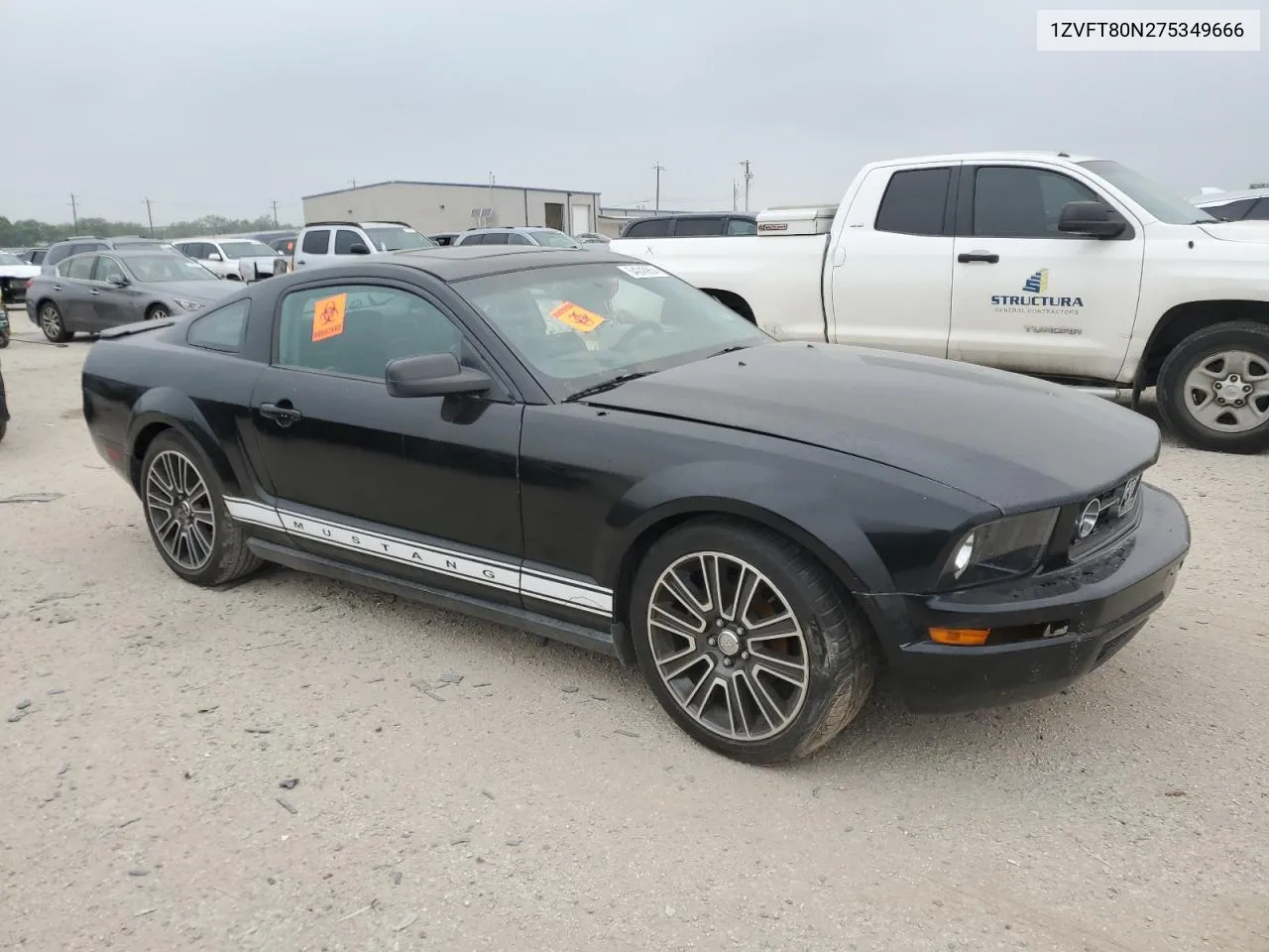 2007 Ford Mustang VIN: 1ZVFT80N275349666 Lot: 66964984