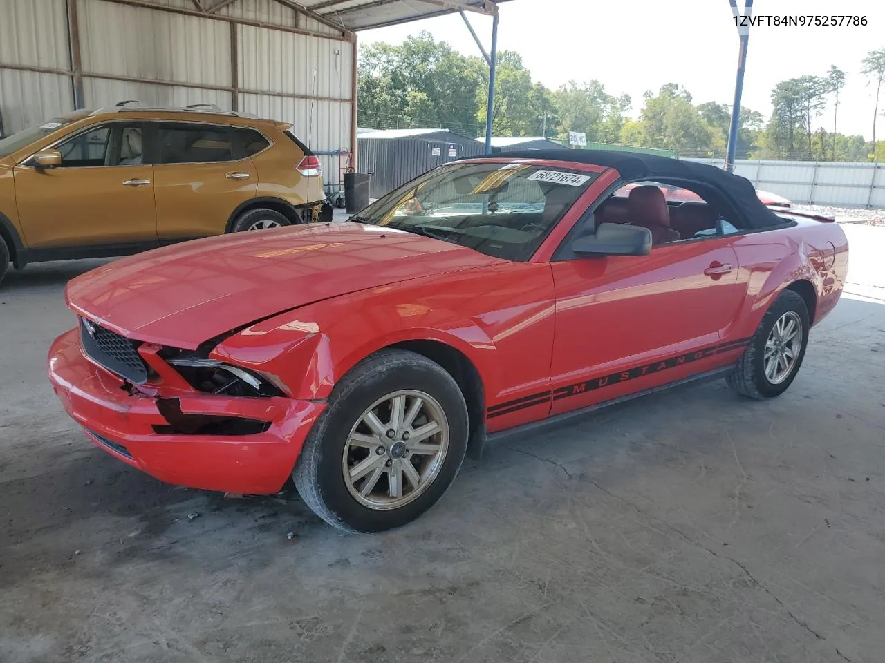 2007 Ford Mustang VIN: 1ZVFT84N975257786 Lot: 68721674