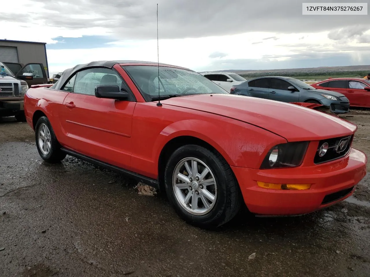 2007 Ford Mustang VIN: 1ZVFT84N375276267 Lot: 68723674