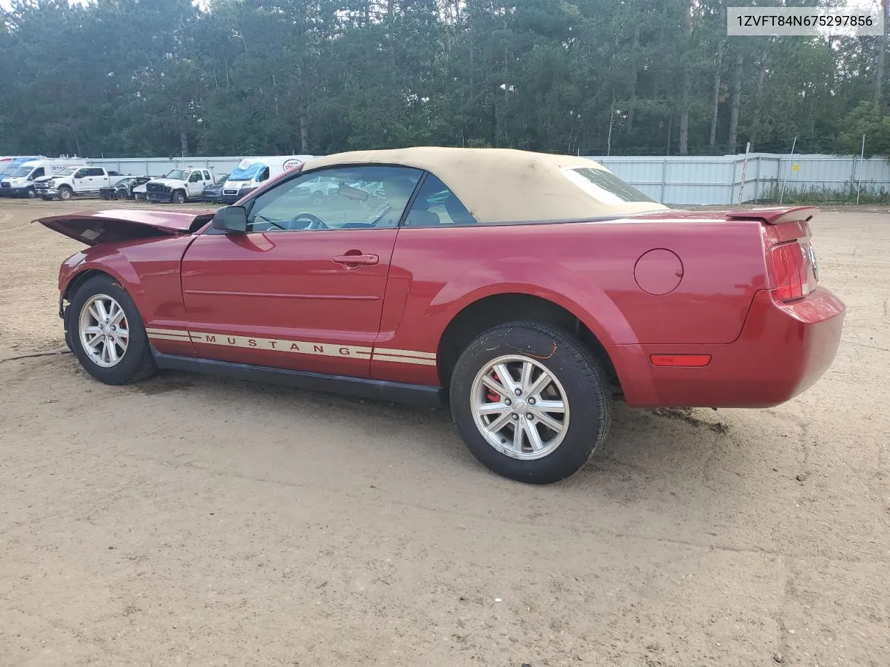 2007 Ford Mustang VIN: 1ZVFT84N675297856 Lot: 69090844