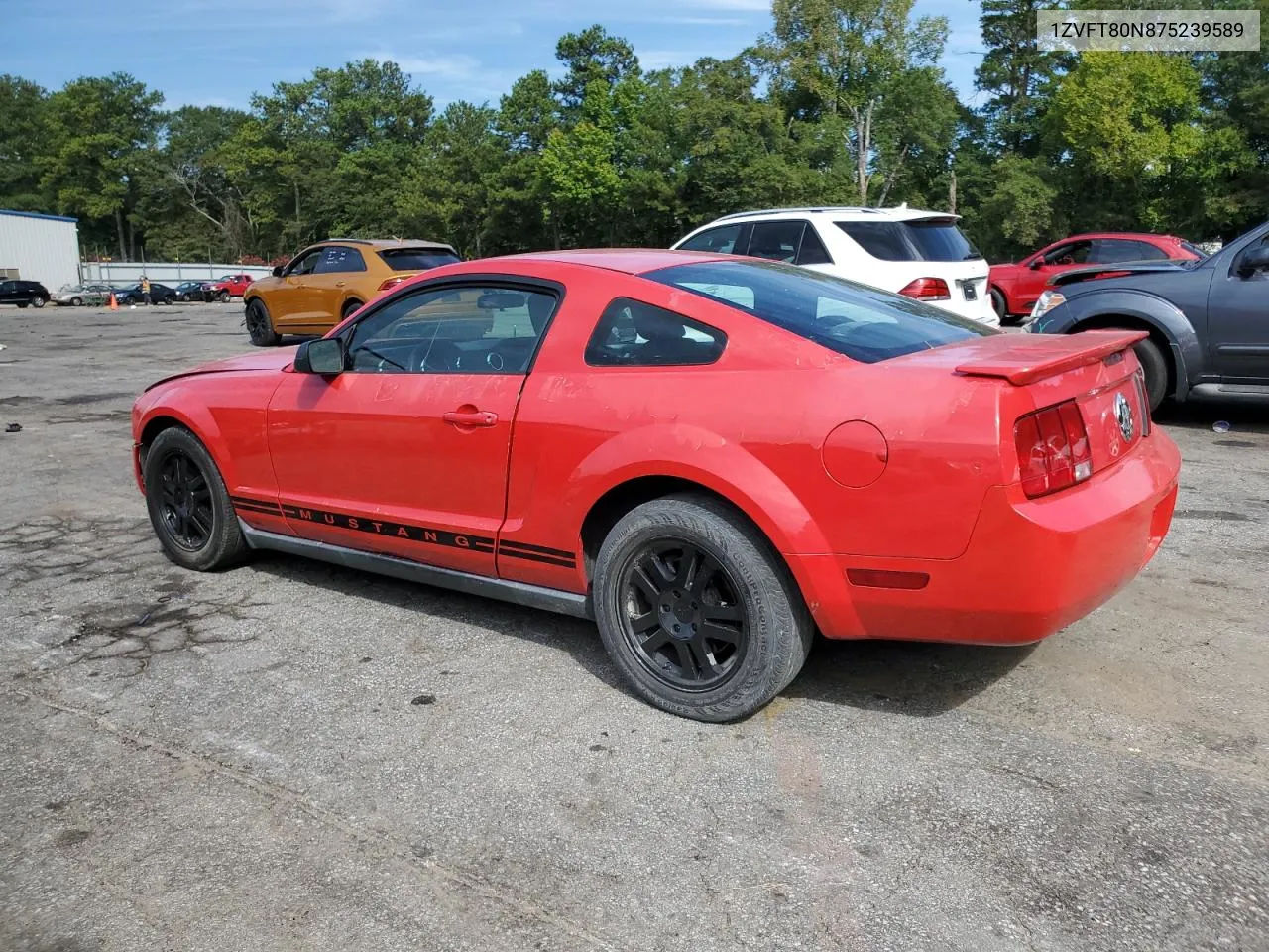 2007 Ford Mustang VIN: 1ZVFT80N875239589 Lot: 71012924