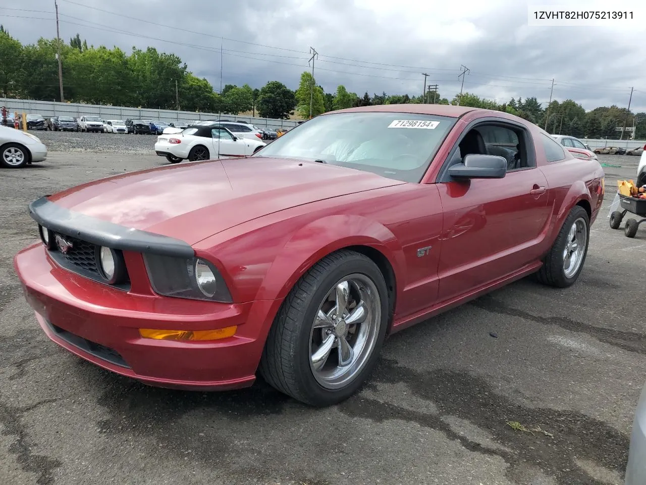 2007 Ford Mustang Gt VIN: 1ZVHT82H075213911 Lot: 71298154