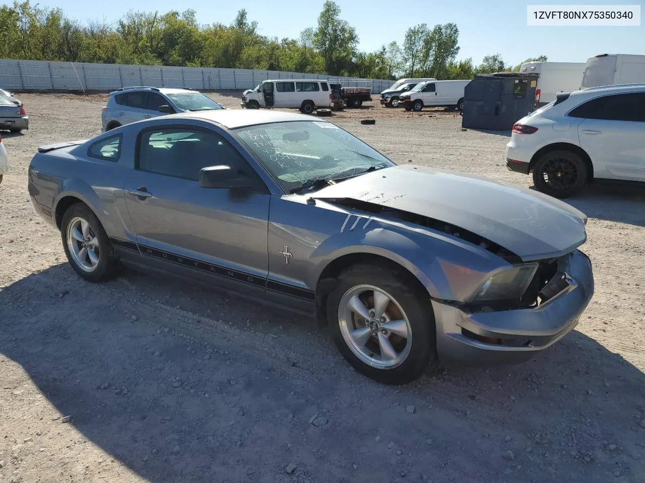 2007 Ford Mustang VIN: 1ZVFT80NX75350340 Lot: 71504753