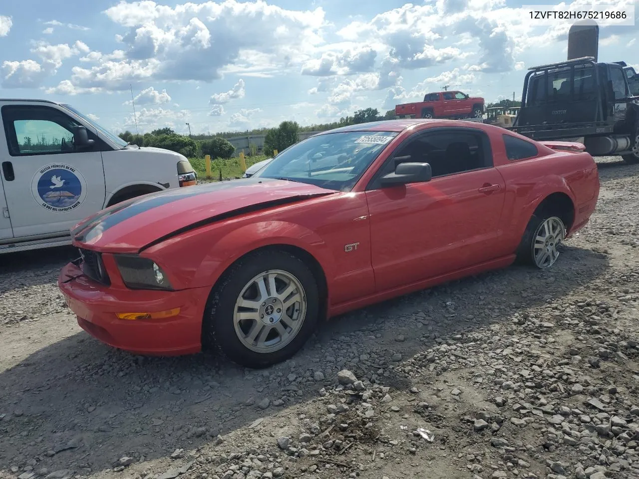 2007 Ford Mustang Gt VIN: 1ZVFT82H675219686 Lot: 72555094