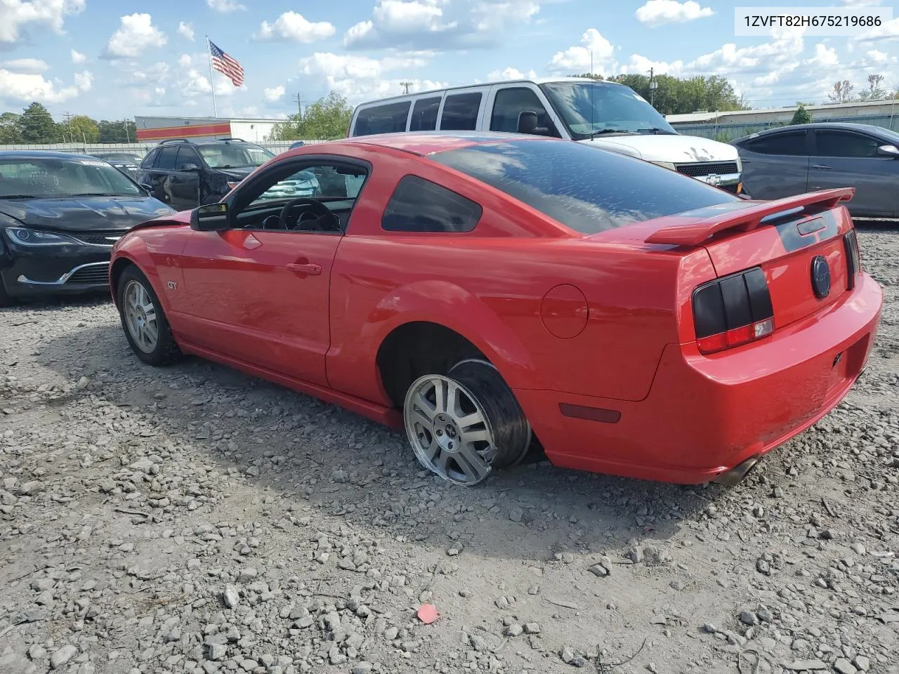 2007 Ford Mustang Gt VIN: 1ZVFT82H675219686 Lot: 72555094