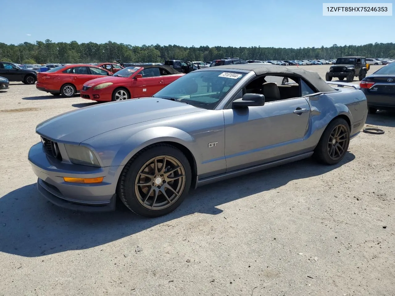 2007 Ford Mustang Gt VIN: 1ZVFT85HX75246353 Lot: 73101044