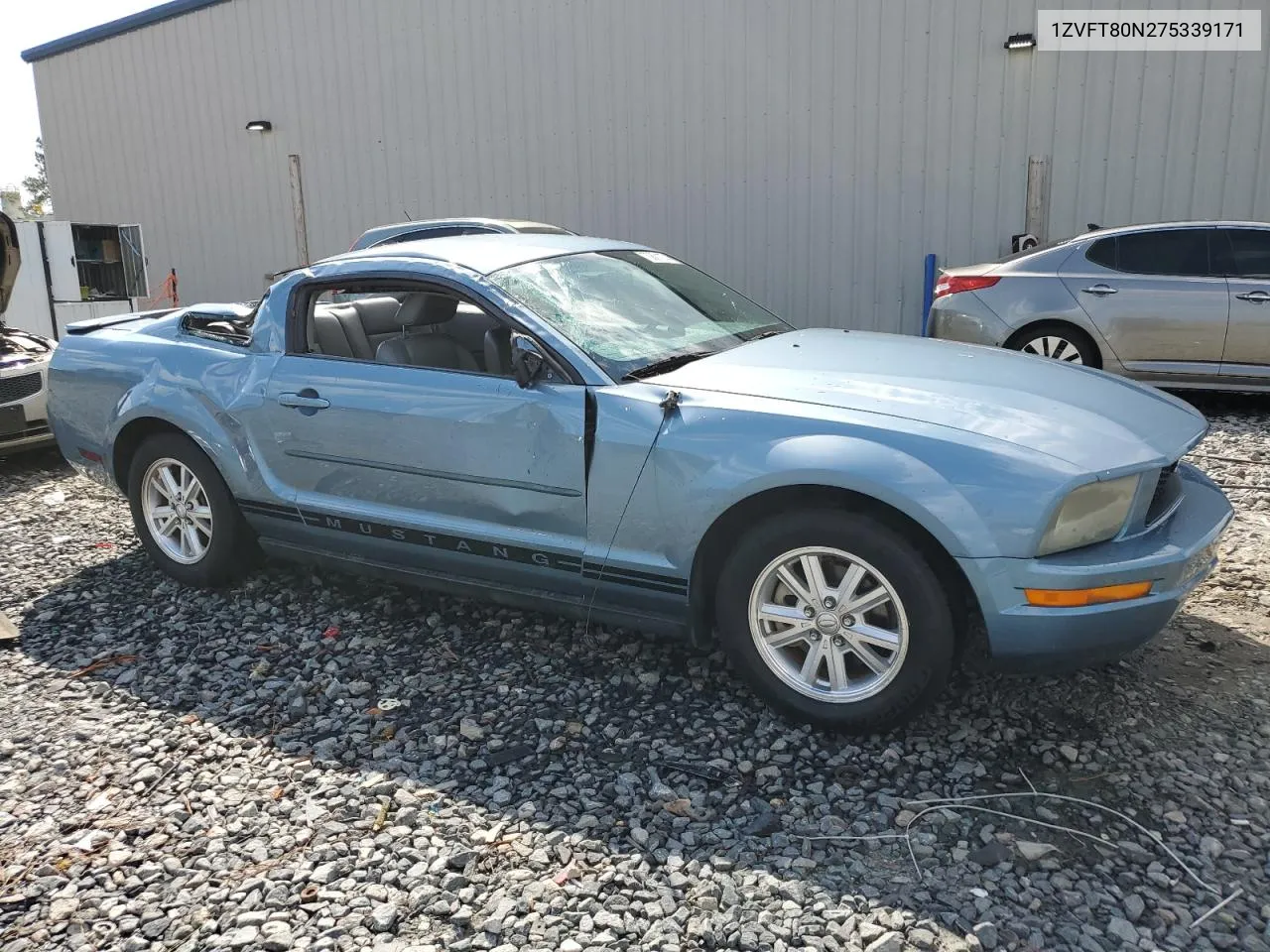 2007 Ford Mustang VIN: 1ZVFT80N275339171 Lot: 73801074