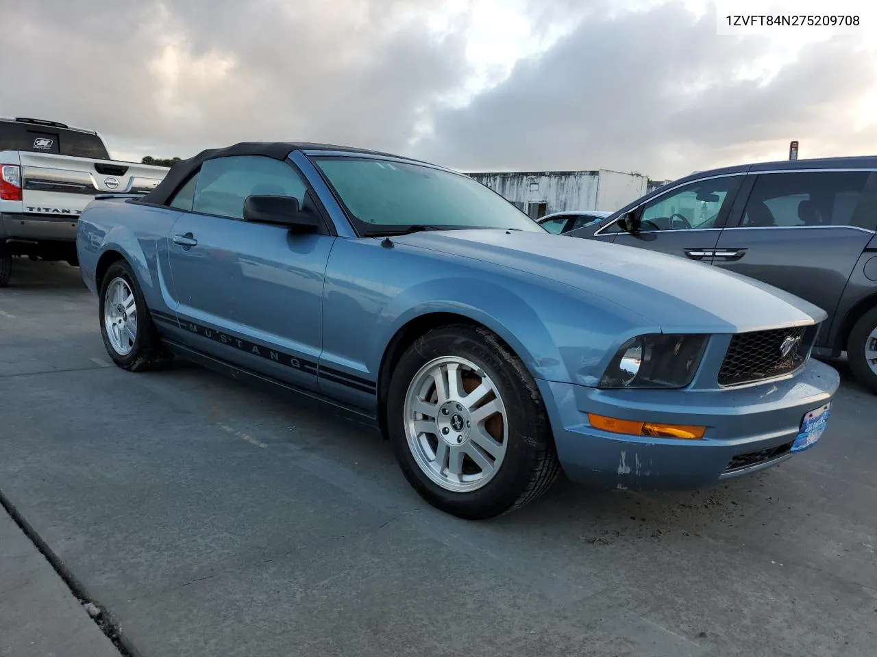 2007 Ford Mustang VIN: 1ZVFT84N275209708 Lot: 73922804