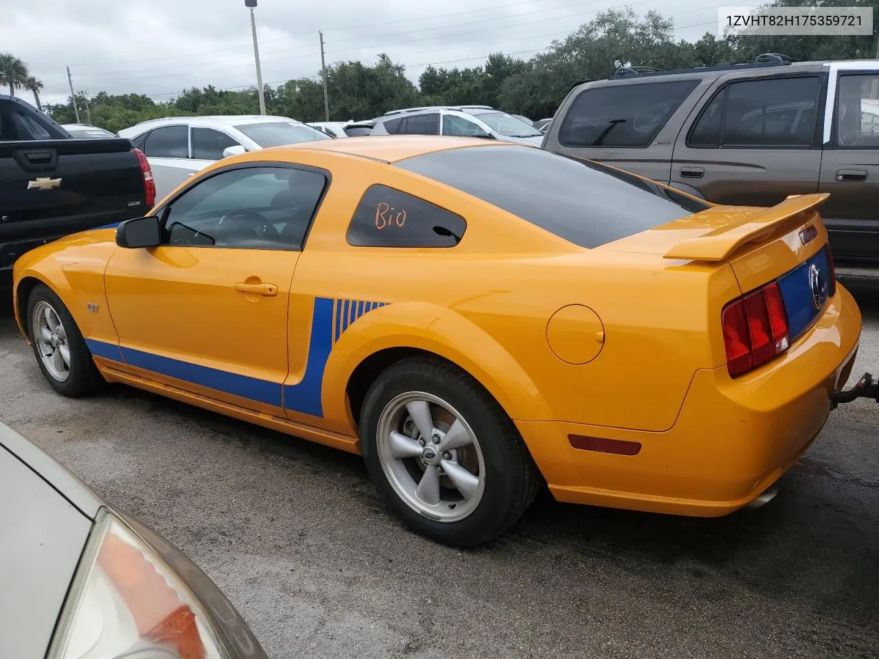 2007 Ford Mustang Gt VIN: 1ZVHT82H175359721 Lot: 74926354