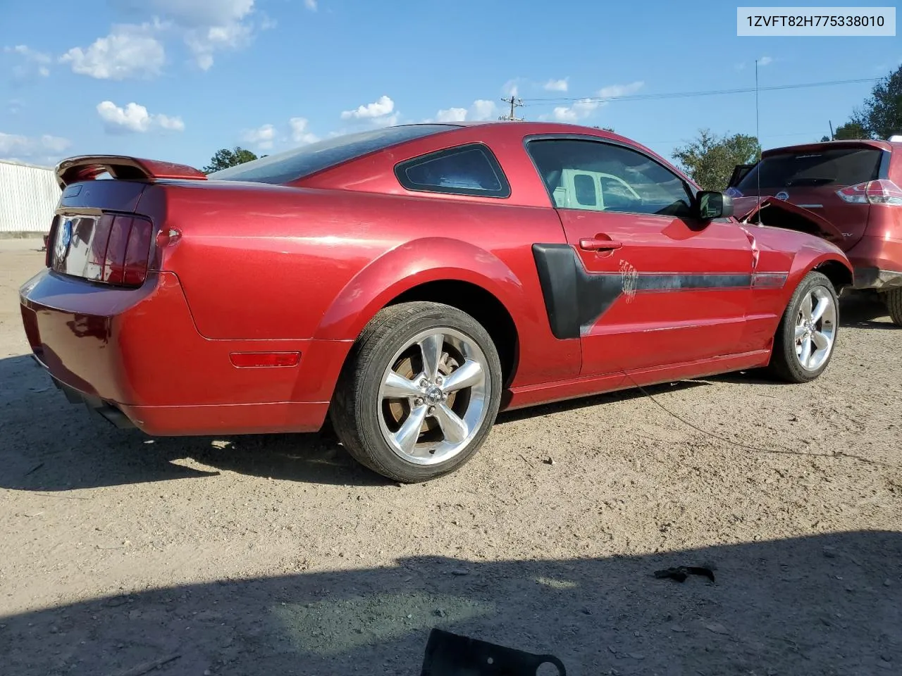 2007 Ford Mustang Gt VIN: 1ZVFT82H775338010 Lot: 74998864