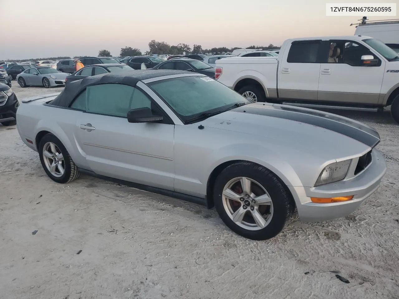 2007 Ford Mustang VIN: 1ZVFT84N675260595 Lot: 75240184