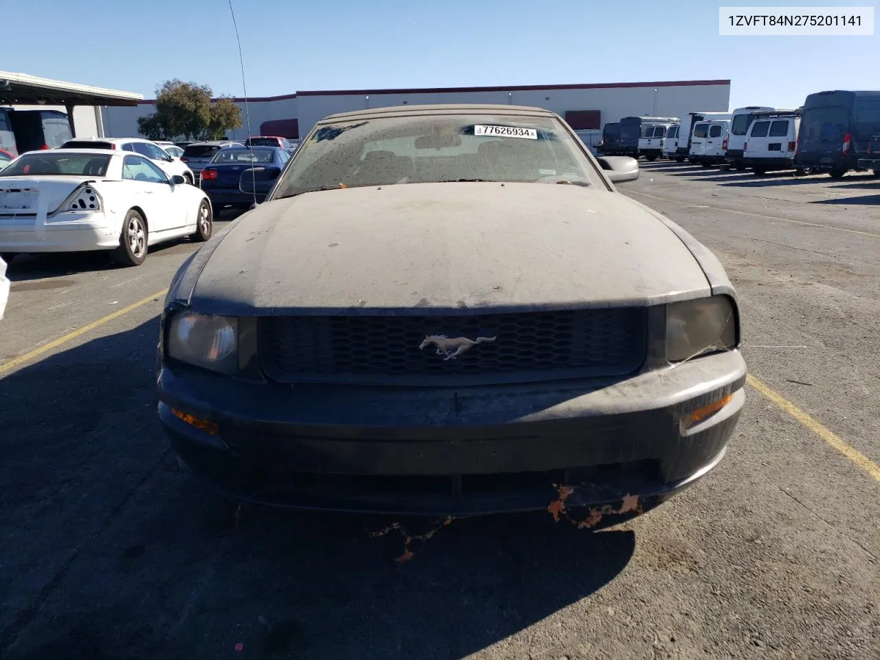 2007 Ford Mustang VIN: 1ZVFT84N275201141 Lot: 77626934