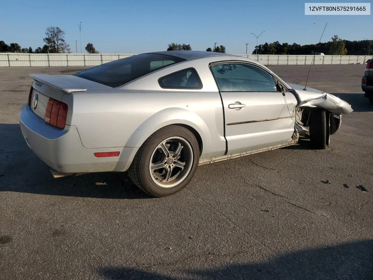 2007 Ford Mustang VIN: 1ZVFT80N575291665 Lot: 78053994