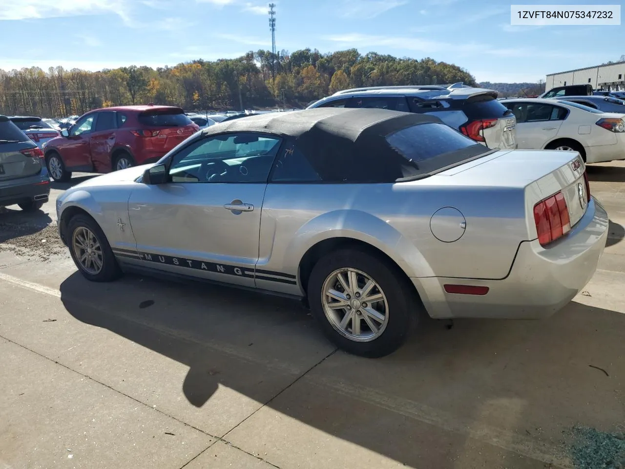 2007 Ford Mustang VIN: 1ZVFT84N075347232 Lot: 78224584