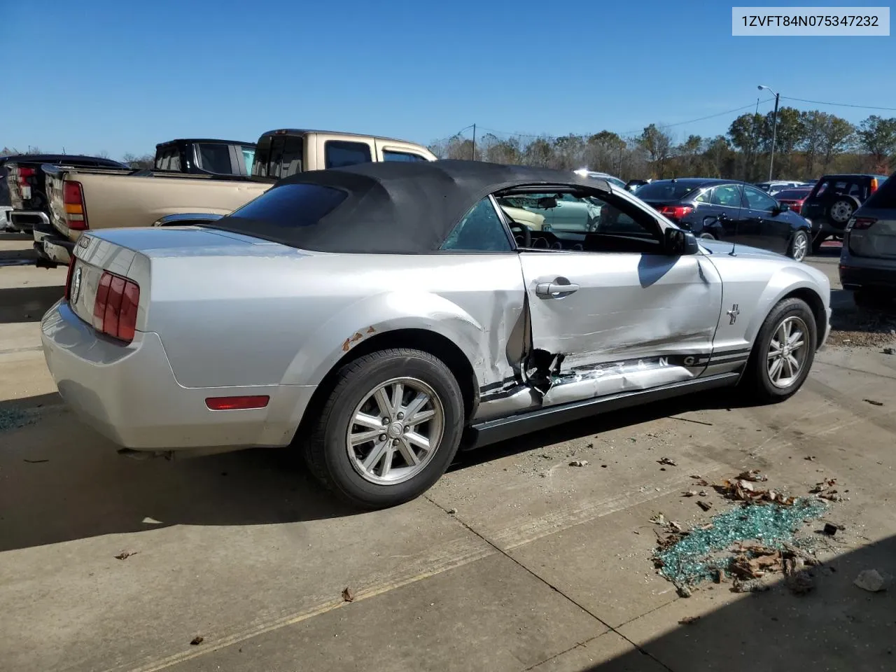 2007 Ford Mustang VIN: 1ZVFT84N075347232 Lot: 78224584