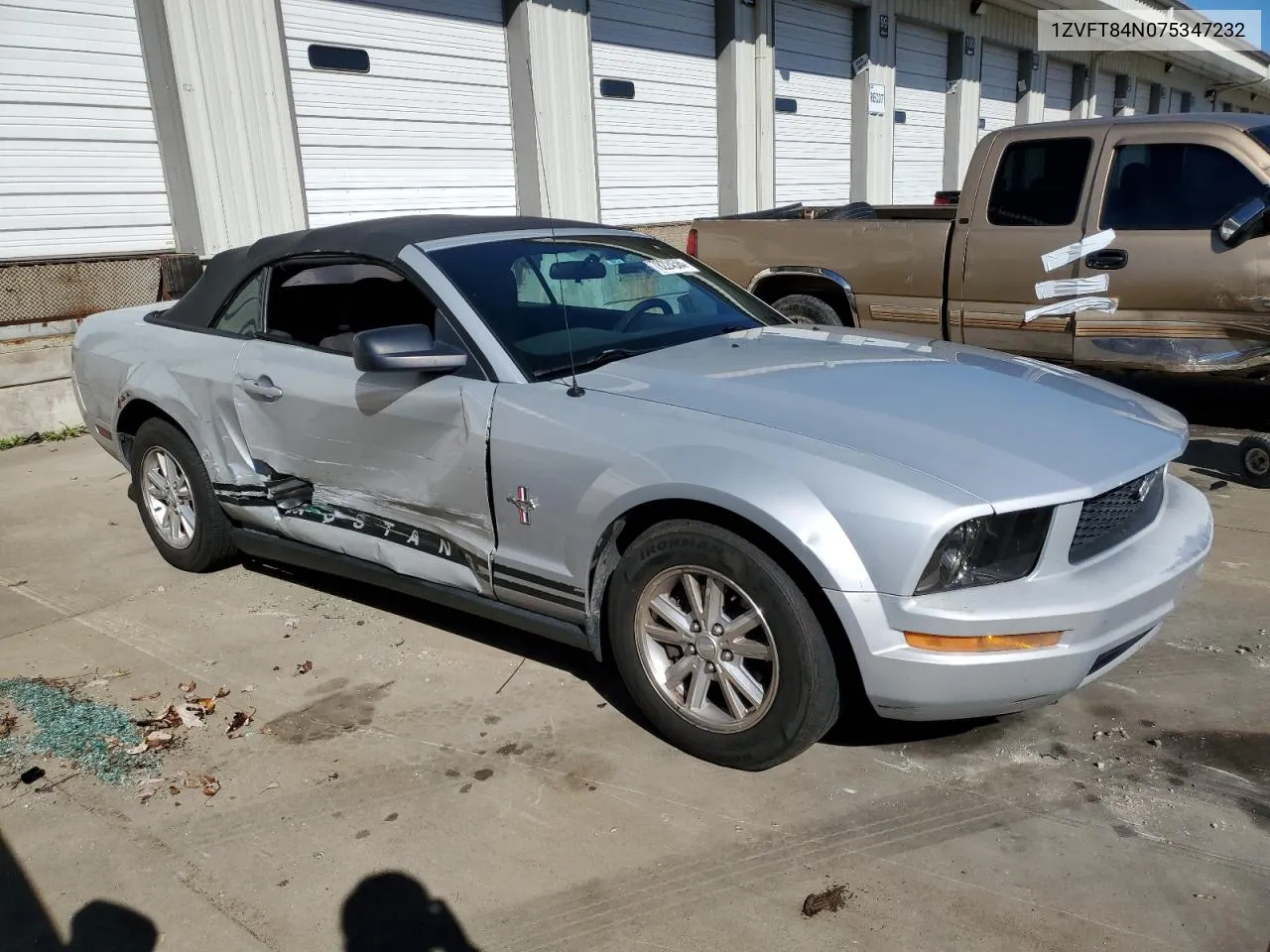 2007 Ford Mustang VIN: 1ZVFT84N075347232 Lot: 78224584