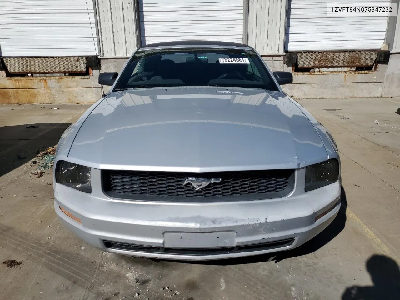 2007 Ford Mustang VIN: 1ZVFT84N075347232 Lot: 78224584