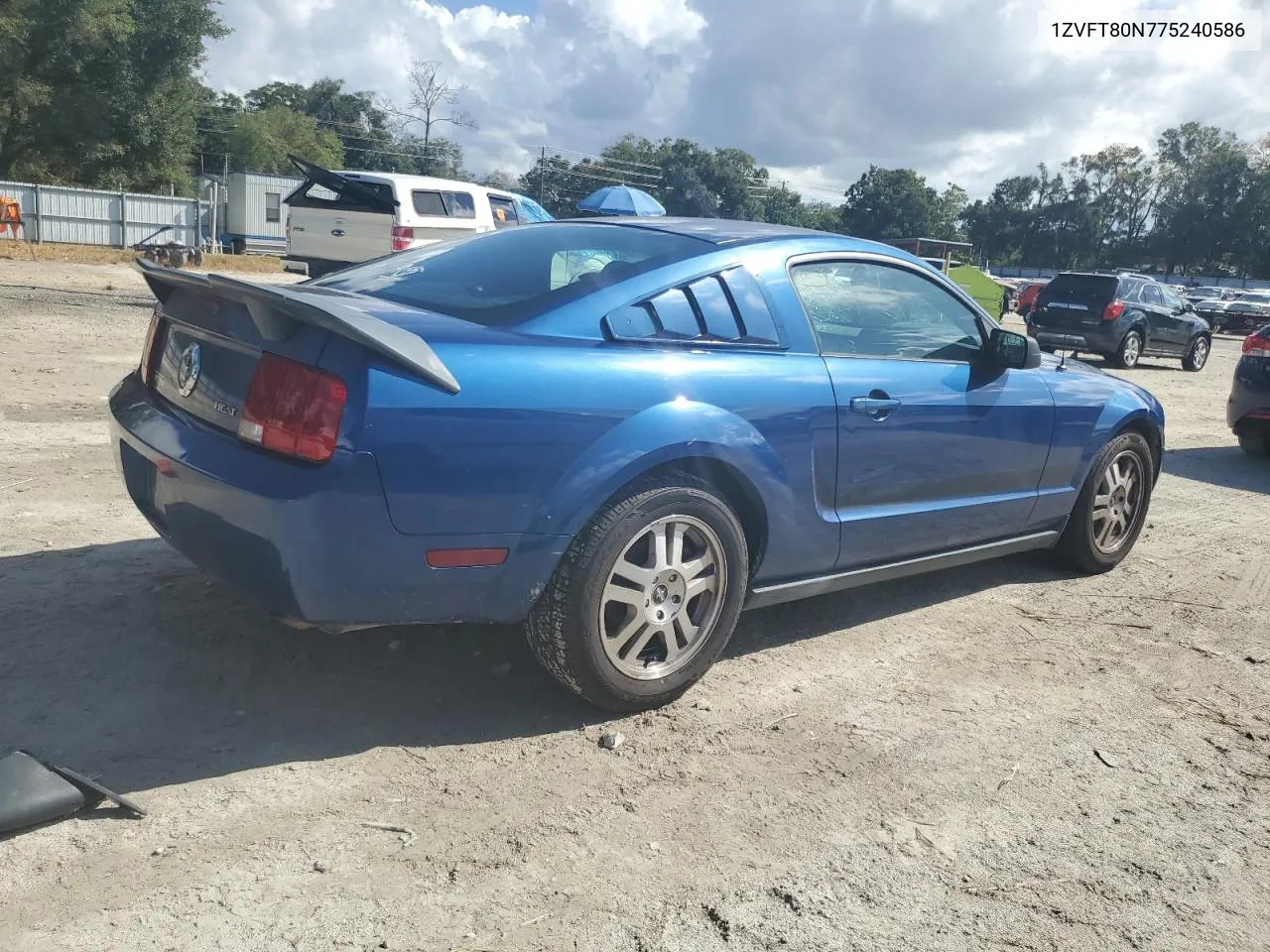 2007 Ford Mustang VIN: 1ZVFT80N775240586 Lot: 78395604