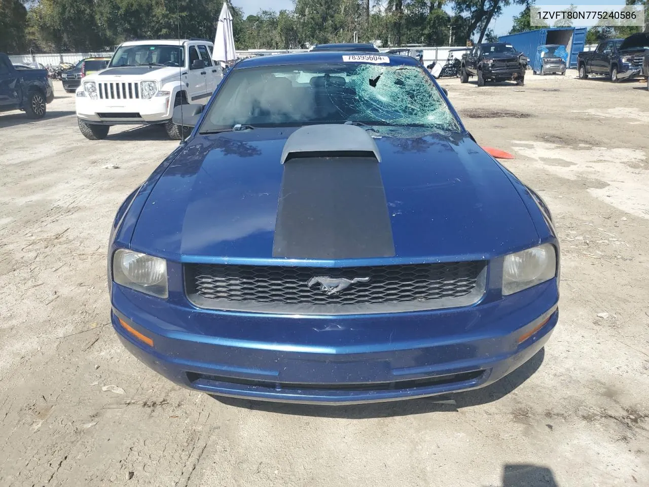 2007 Ford Mustang VIN: 1ZVFT80N775240586 Lot: 78395604