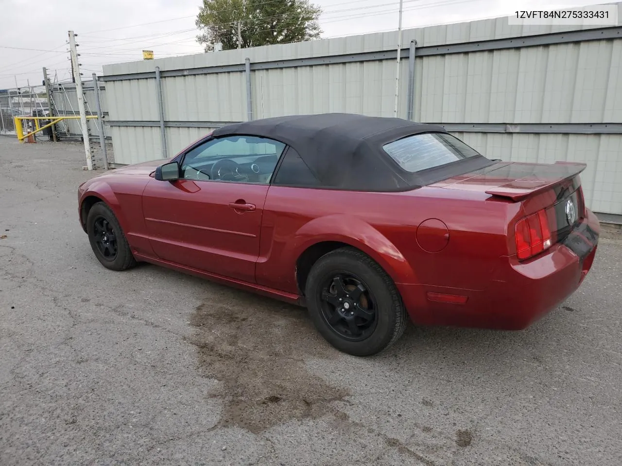 2007 Ford Mustang VIN: 1ZVFT84N275333431 Lot: 78729984